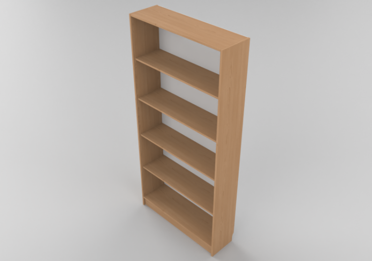 3D Bücherregal und Behälter - Behälter aus Holz - Lekolar -...