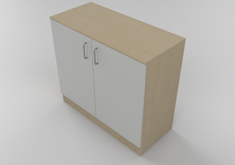 Wardrobes and Cabinets 3D - Two door panel Wardrobe -...