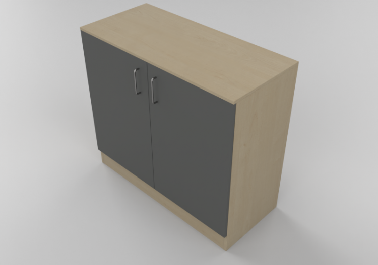 Wardrobes and Cabinets 3D - Two door panel Wardrobe -...