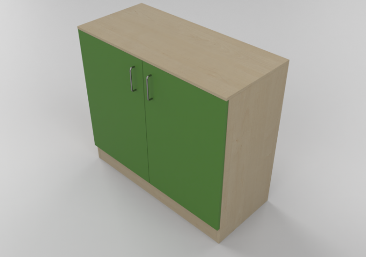 Wardrobes and Cabinets 3D - Two door panel Wardrobe -...