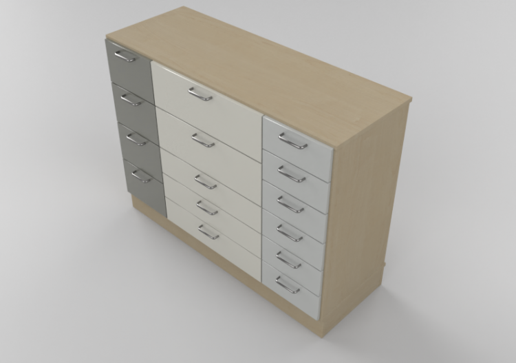 Armoires 3D - Commode en bois - Lekolar - 81526 - ACCA...