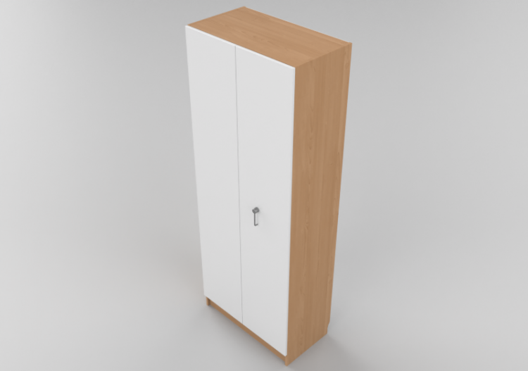 Wardrobes and Cabinets 3D - Two door panel Wardrobe -...