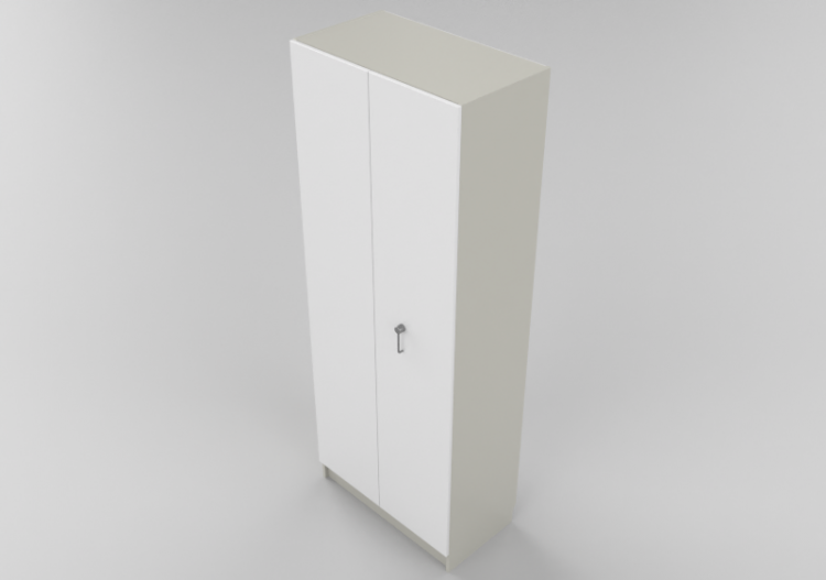 Wardrobes and Cabinets 3D - Two door panel Wardrobe -...