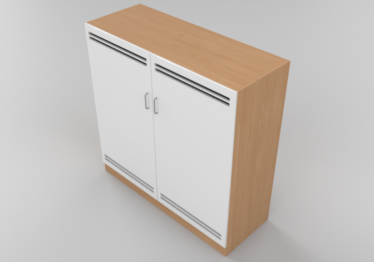 Wardrobes and Cabinets 3D - Two door panel Wardrobe -...