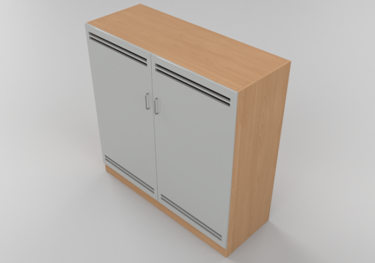 Wardrobes and Cabinets 3D - Two door panel Wardrobe -...