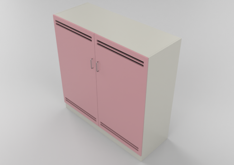 Wardrobes and Cabinets 3D - Two door panel Wardrobe -...