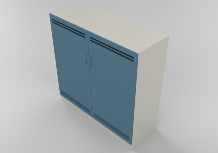 Wardrobes and Cabinets 3D - Two door panel Wardrobe -...