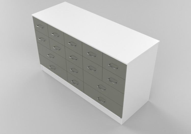 Armoires 3D - Commode avec seize tiroirs - Lekolar -...