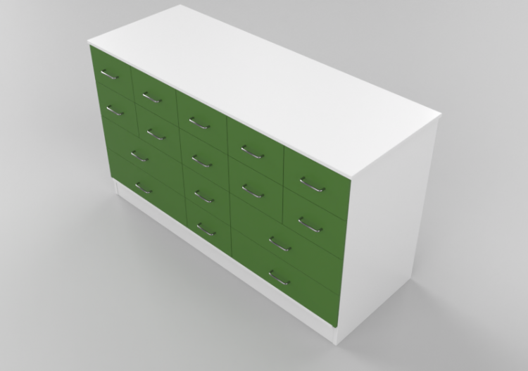 Armoires 3D - Commode avec seize tiroirs - Lekolar -...