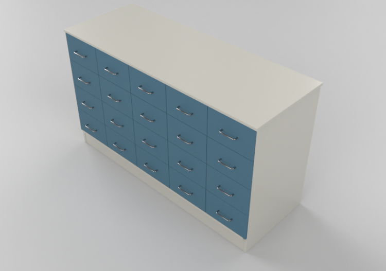 Wardrobes and Cabinets 3D - Cabinet with twenty drawers -...