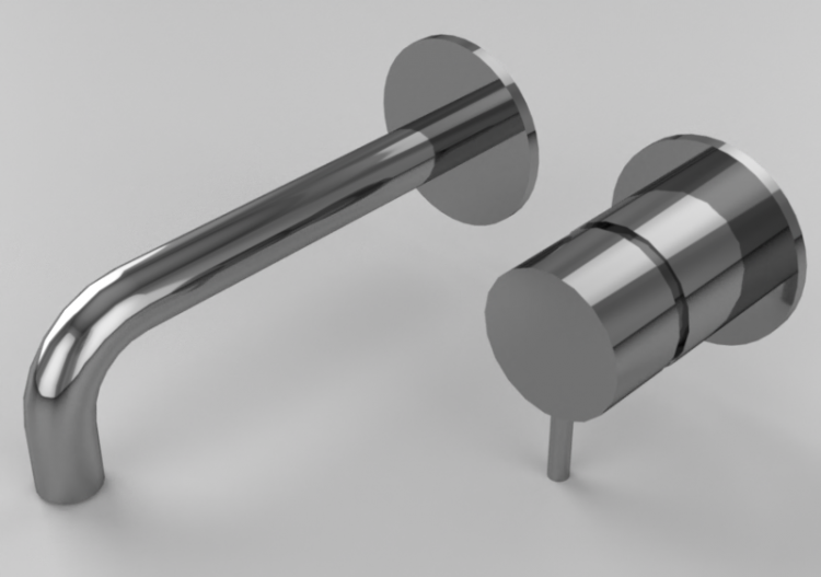 Canillas 3D - Grifo para lavabo de pared – Dekker – 256003...