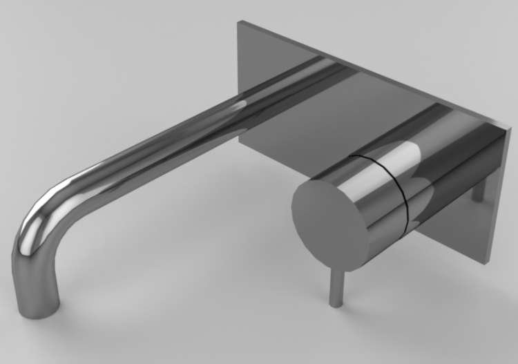 Rubinetti 3D - Miscelatore per lavabo a parete – Dekker –...