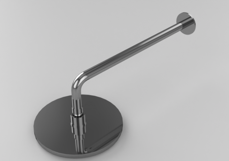 Torneiras 3D - Cabeça de chuveiro com braço à parede –...