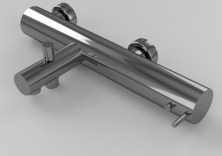 Torneiras 3D - Misturador termostático para banheira -...