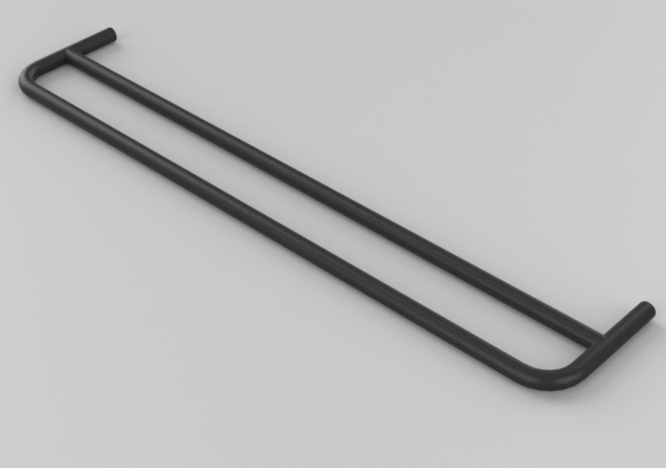 Acessórios 3D - Toalheiro duplo de 60cm - Dekker – 255035 -...