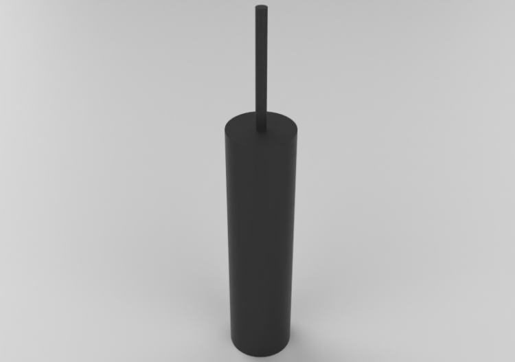 Acessórios 3D - Escova de banheiro de parede com suporte -...