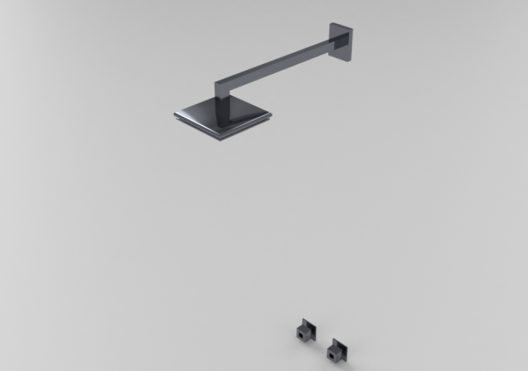 Torneiras 3D - Sistema de duche para banheiro 115x20cm -...