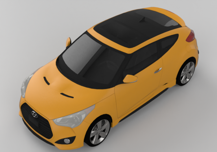 Automóveis 3D - Hyundei Veloster Turbo - ACCA software