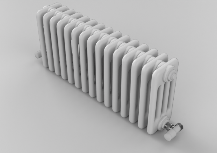 Radiateur et Ventilateur-convecteur 3D - Radiateur en acier...