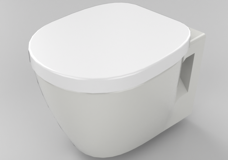 3D-WC - Toilette hängend - Ideal Standard - Concept Space -...