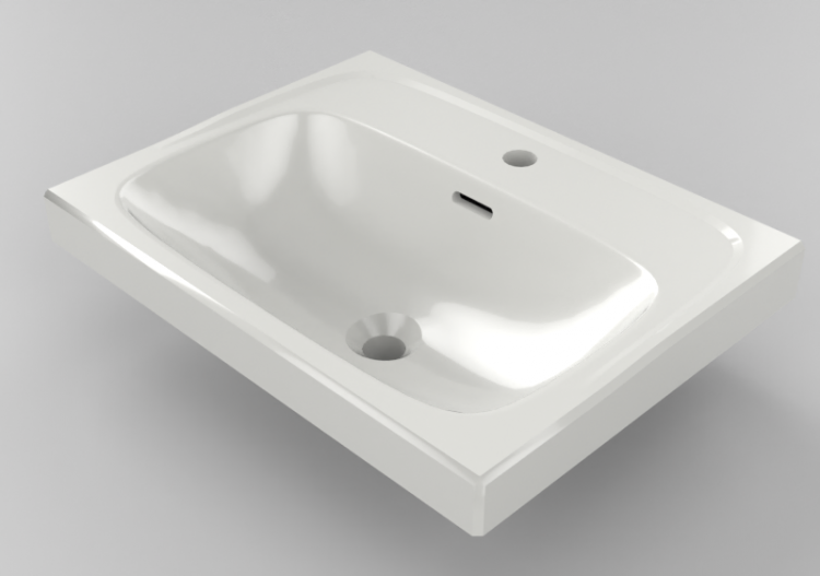 3D Sinks - Countersunk Washbasin - Svedbergs - 6060 - ACCA...