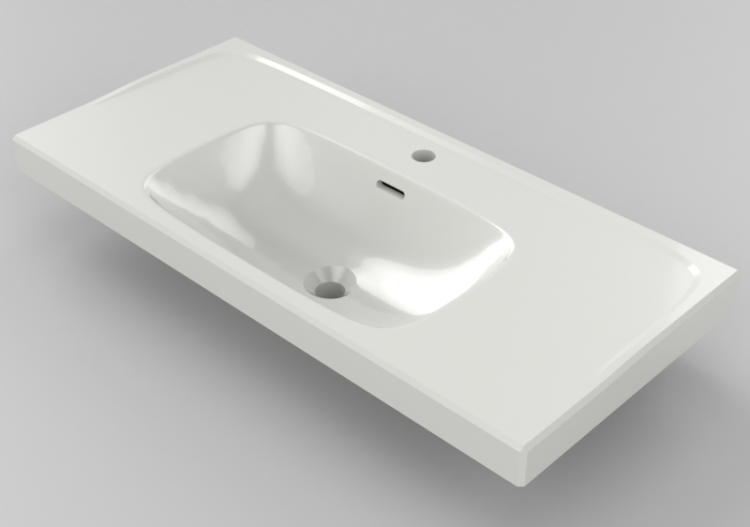 3D Waschbecken - Einbau-Waschbecken - Svedbergs - 60100 -...