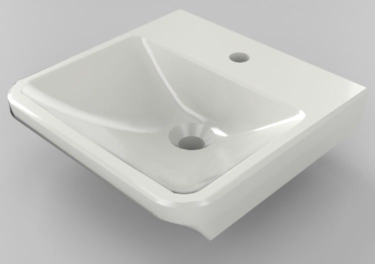 3D Waschbecken - Einbau-Waschbecken - Svedbergs - 4035 -...
