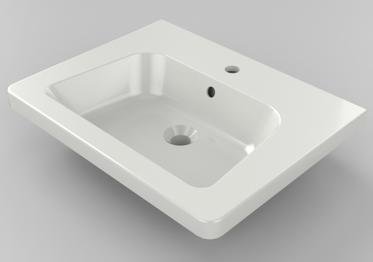 Lavabi 3D - Lavabo ad incasso - Svedbergs - Grynna 60 -...