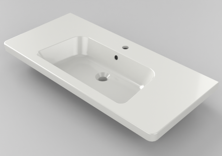Lavabi 3D - Lavabo ad incasso - Svedbergs - Grynna 100 -...