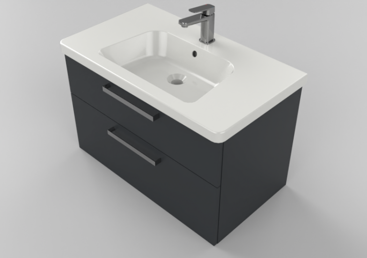 3D Furniture - Washbasin with combined cabinet - Svedbergs...