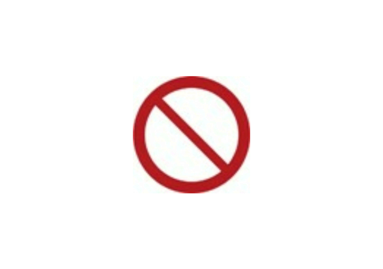 Zeichen - Allgemeines Verbotszeichen - ACCA software Zeichen - Allgemeines Verbotszeichen - ACCA software