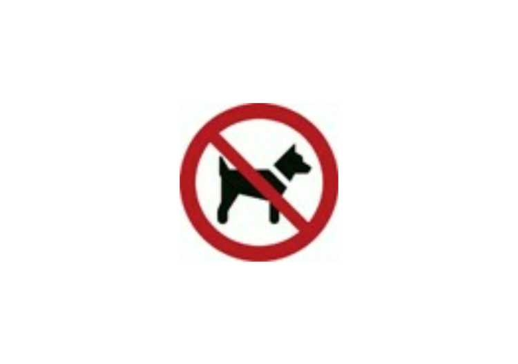 Sinalização - Proibida a entrada de cachorros - ACCA... Sinalização - Proibida a entrada de cachorros - ACCA...