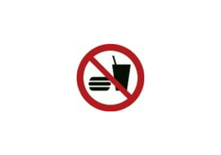 Sinalização - Proibido comer e beber - ACCA software Sinalização - Proibido comer e beber - ACCA software