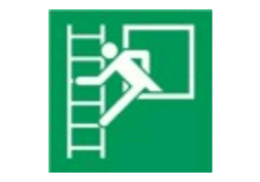 Signaux - Fen&ecirc;tre de secours avec &eacute;chelle