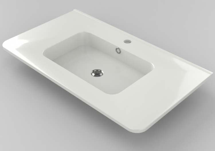 Lavabi 3D - Lavabo 80x45cm – Dekker – Klea – 150021 - ACCA...