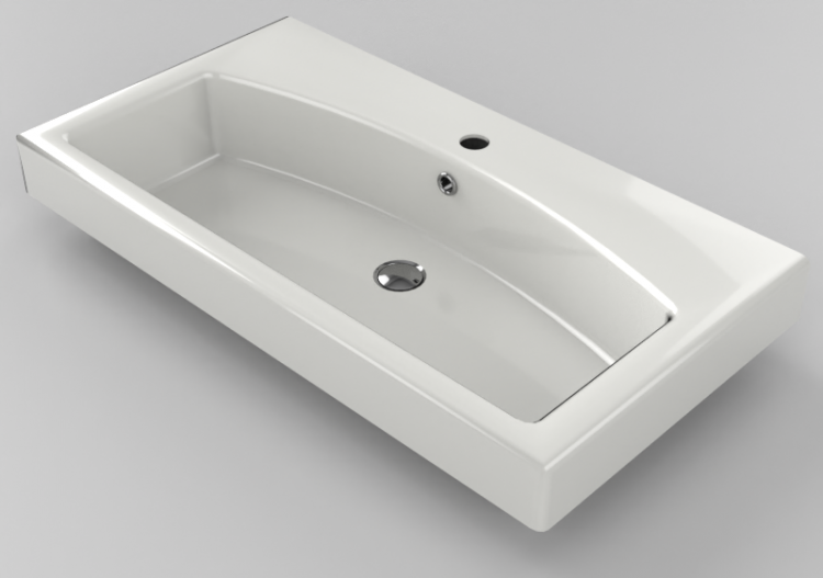 3D Waschbecken - Waschbecken 80x43,5cm - Dekker - Vittoria...