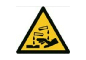 Signs - Danger corrosive substances