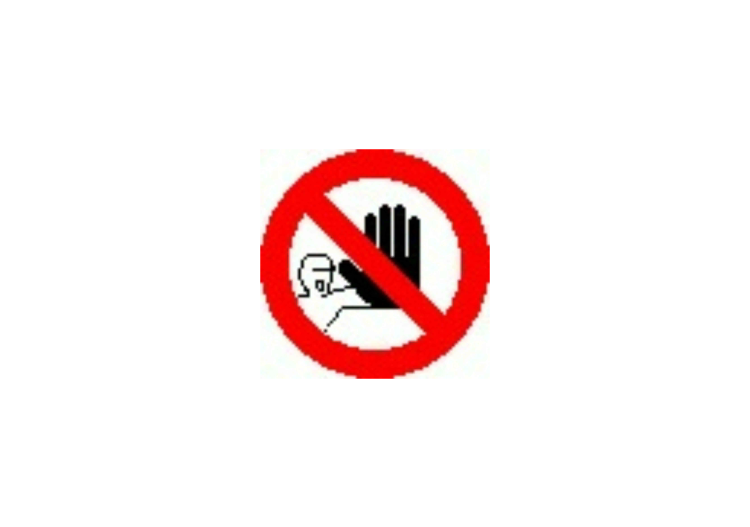 Signs - Prohibition people access - ACCA software Signs - Prohibition people access - ACCA software