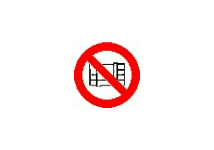Señales - Prohibido depositar objetos - ACCA software Señales - Prohibido depositar objetos - ACCA software