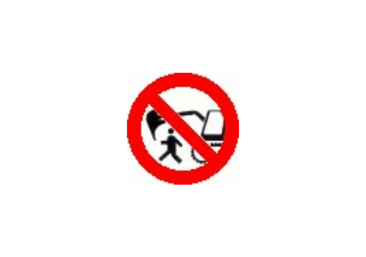 Señales - Prohibido pasar presencia de excavadora - ACCA... Señales - Prohibido pasar presencia de excavadora - ACCA...