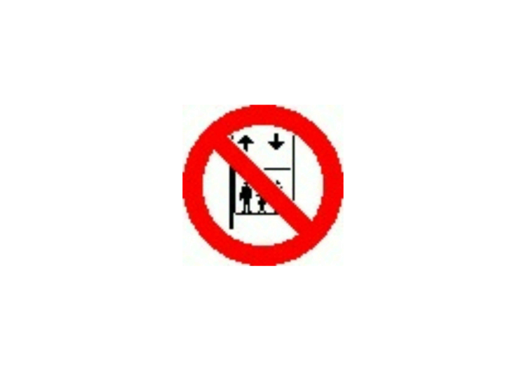 Signs - Forbidden to use elevator - ACCA software Signs - Forbidden to use elevator - ACCA software