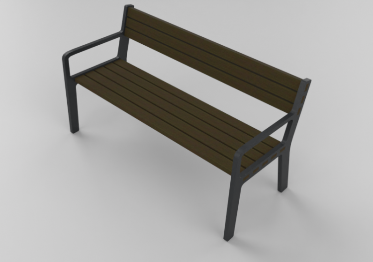 Bancs 3D - Banc en bois - Nola - Frank Backed - ACCA...