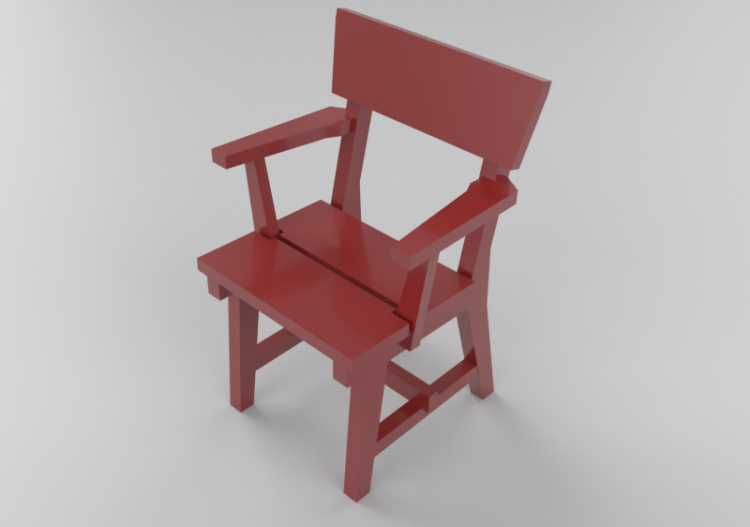 Bancos y Macetas 3D - Silla de madera lacada - Nola -...