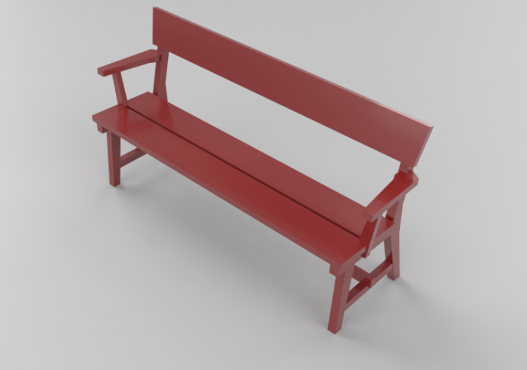 Panchine e Fioriere 3D - Panchina in legno laccato - Nola -...