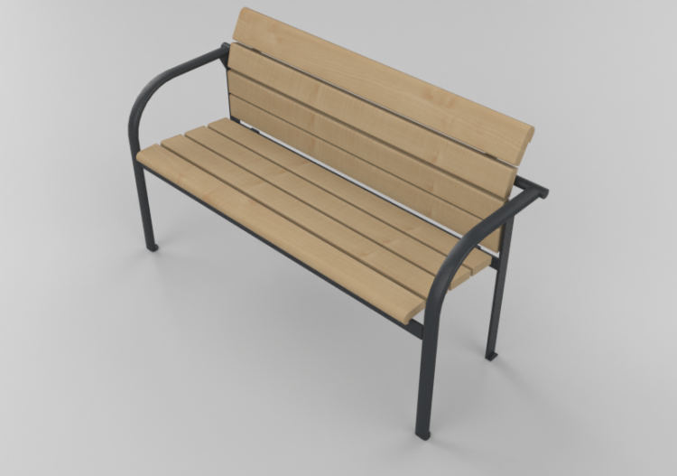 Panchine e Fioriere 3D - Panchina in legno - Nola - Kalmar...