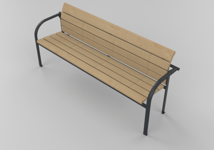 Panchine e Fioriere 3D - Panchina in legno - Nola - Kalmar...