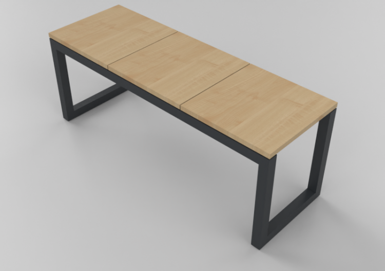 Bancs 3D - Banc en bois - Nola - Minimal - ACCA software