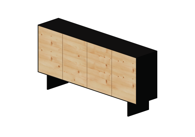 Mobili 3D - Credenza in legno - Kare - Pure - 81961 - Kare Mobili 3D - Credenza in legno - Kare - Pure - 81961 - Kare