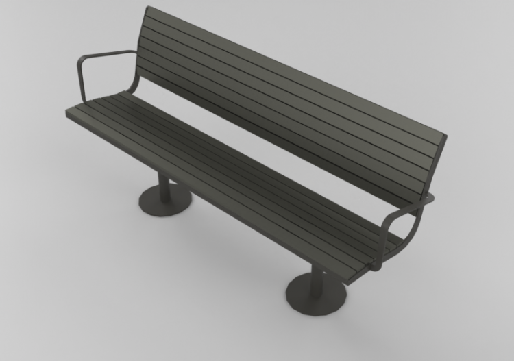 Bancs 3D - Banc en bois - Nola - Parco Backed - ACCA...