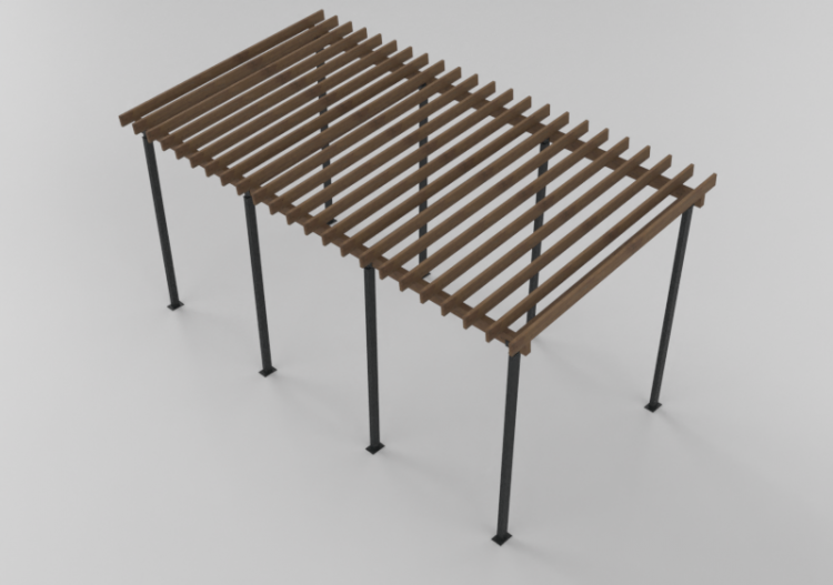 Acessórios 3D - Pérgola de madeira - Nola - Akalla - ACCA...